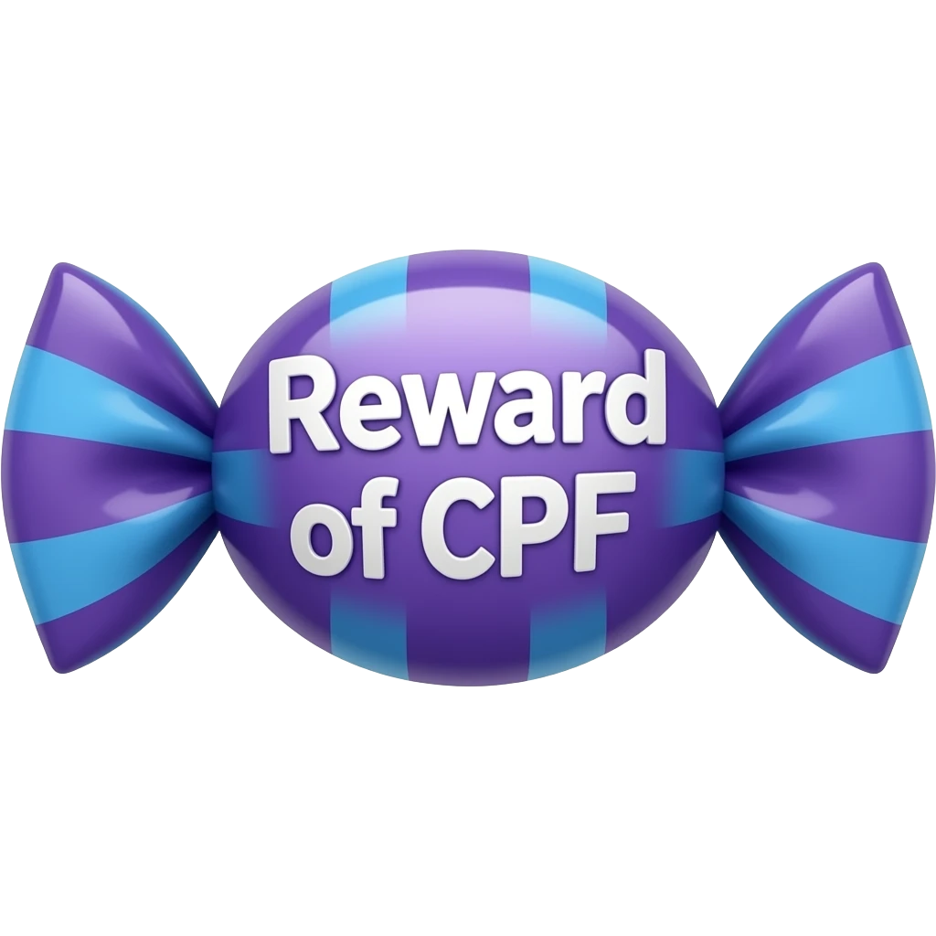 candy purple blue with the name of "Reward of CPF" emoji