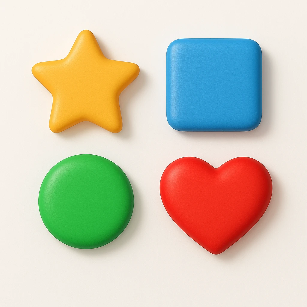 remove frame and add simple white background and add shadows to all elements  emoji