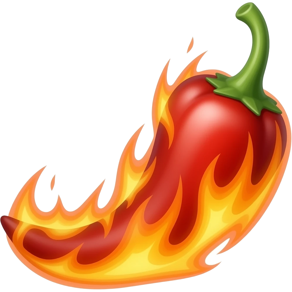 Fire distorted pepper magical 🌶️ emoji
