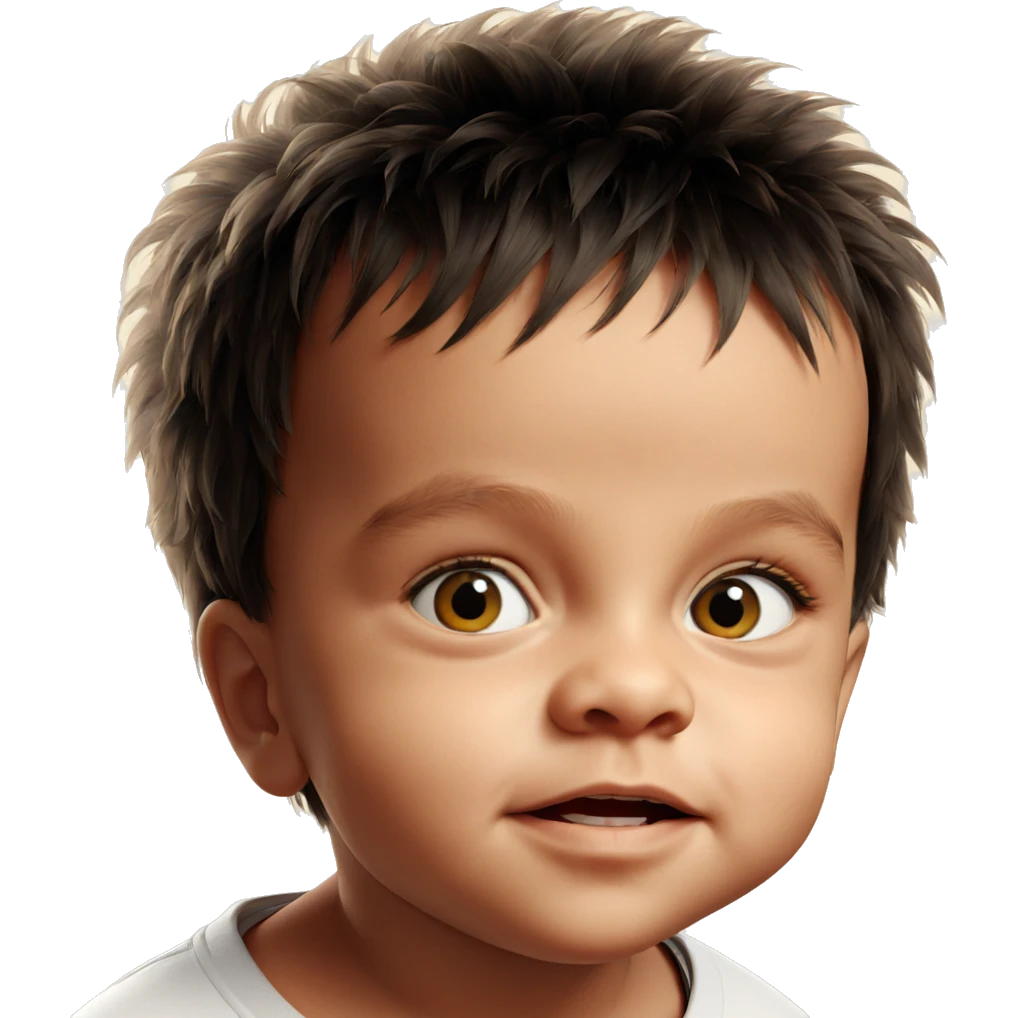 portrait of a curious boy emoji