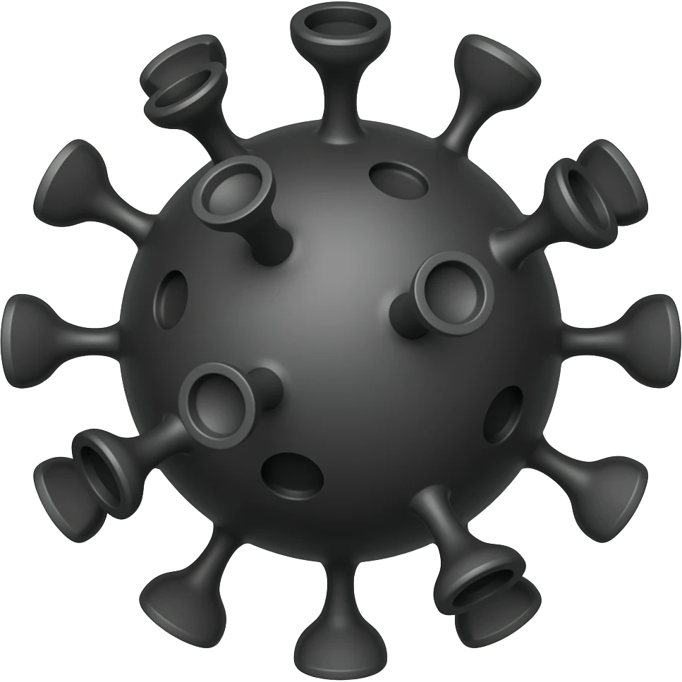 black color viral growth emoji