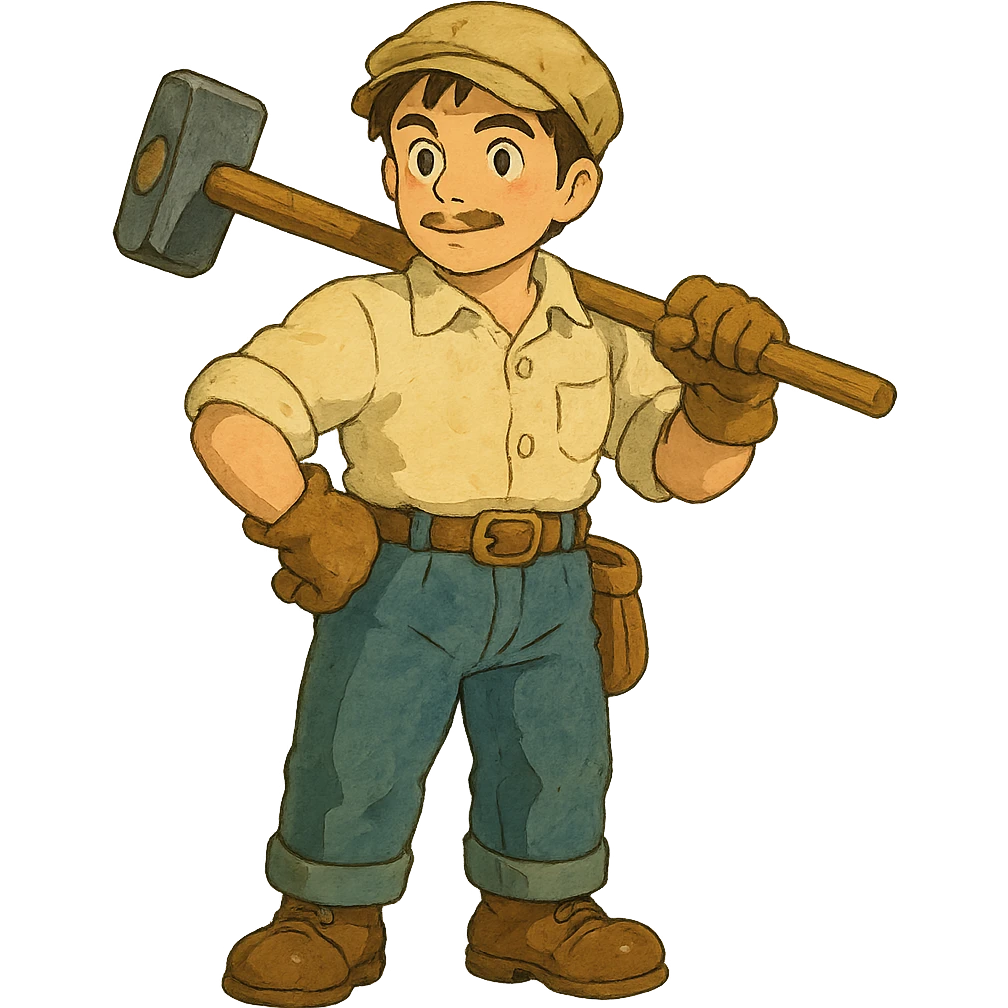 ghibli style worker emoji