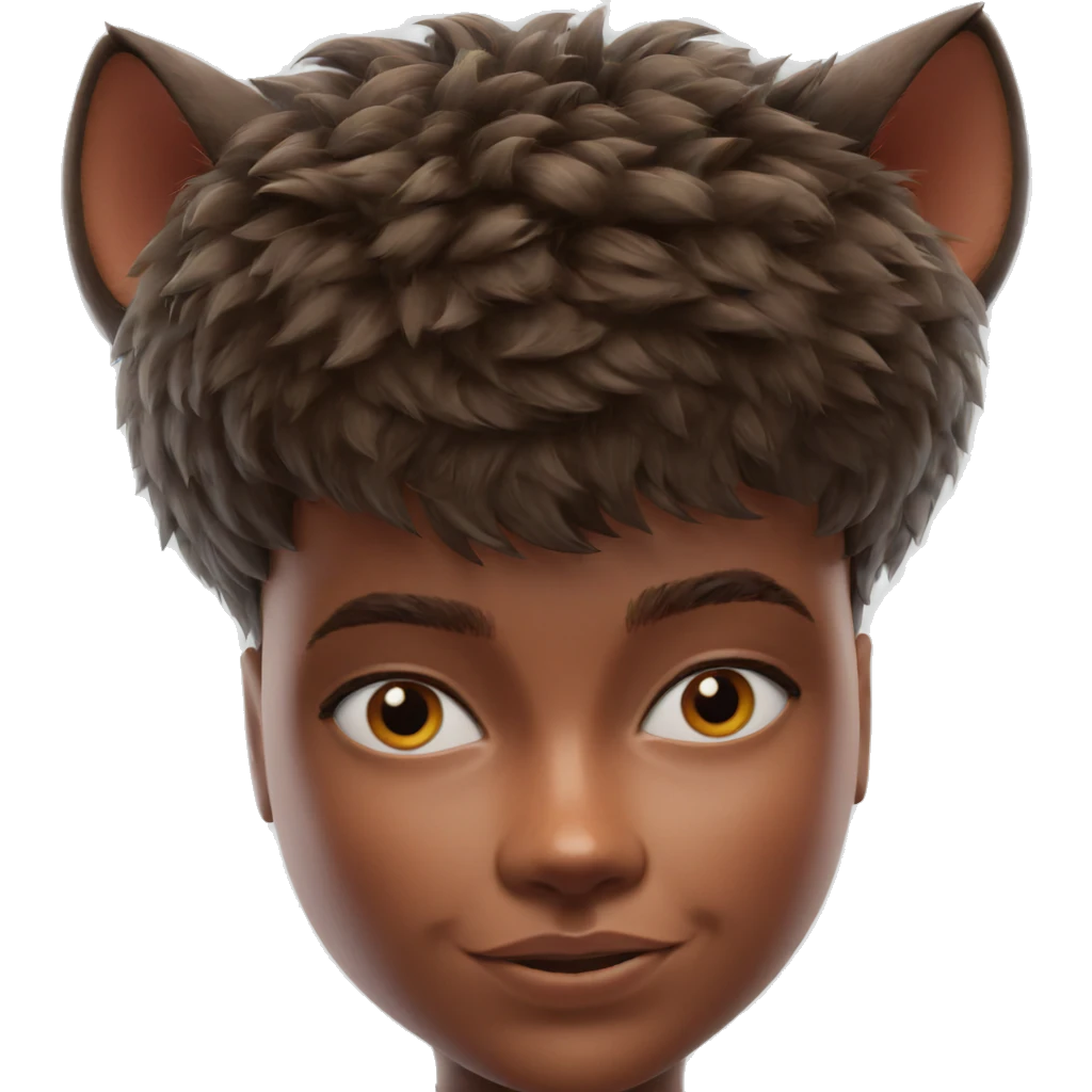 boy with animal ears portrait emoji