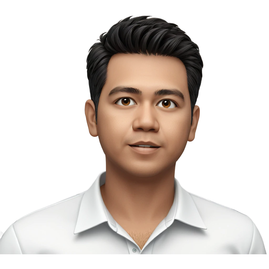 male in collared white shirt emoji