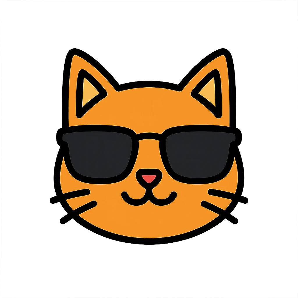 cat wearing sunglasses emoji
