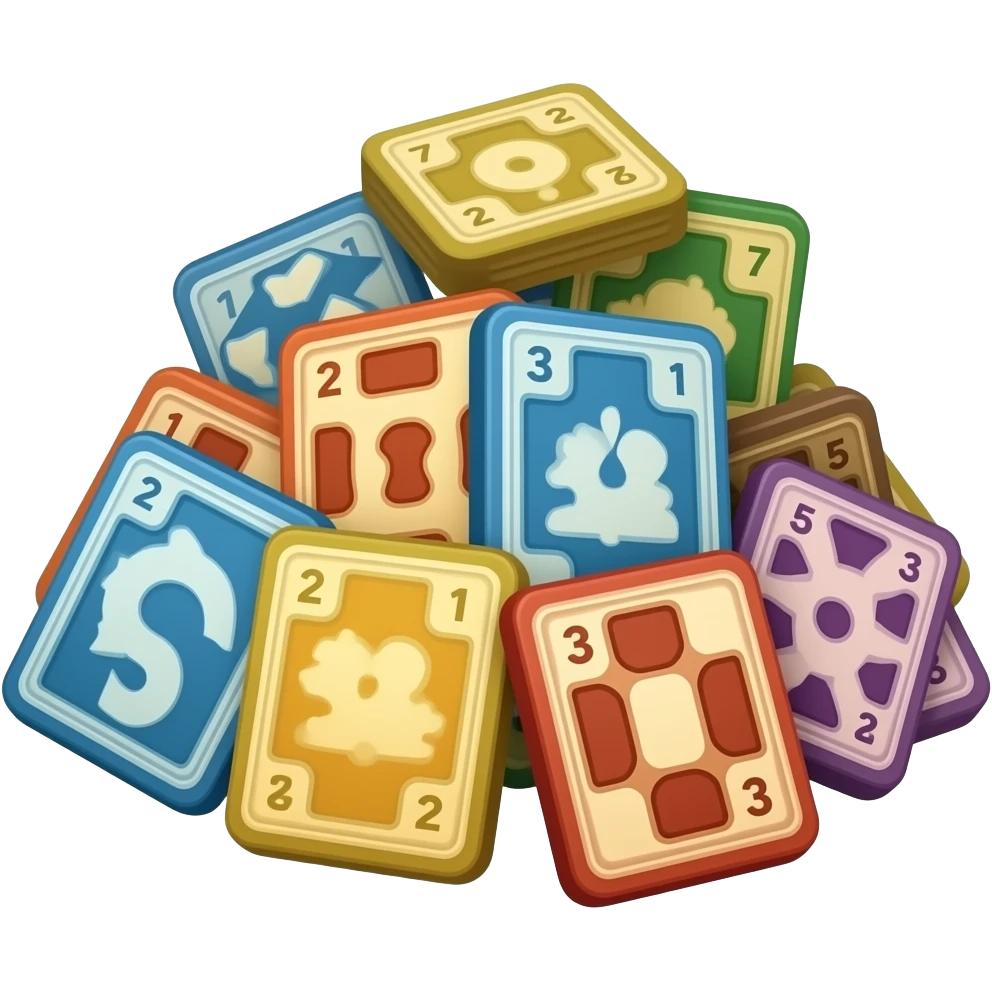 A pile of board games emoji