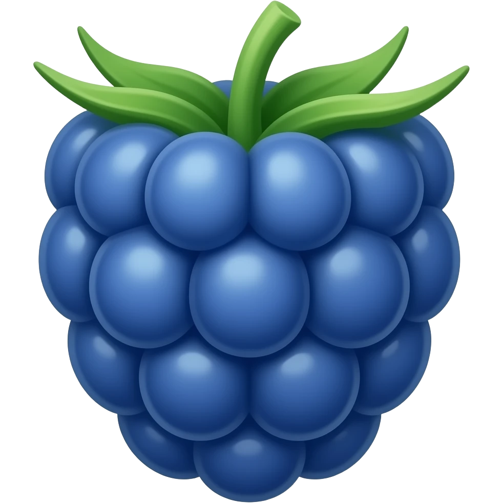 raspberryberry with no shading blue emoji