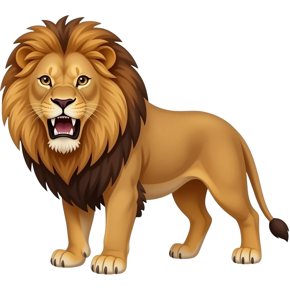 ferocious lion emoji