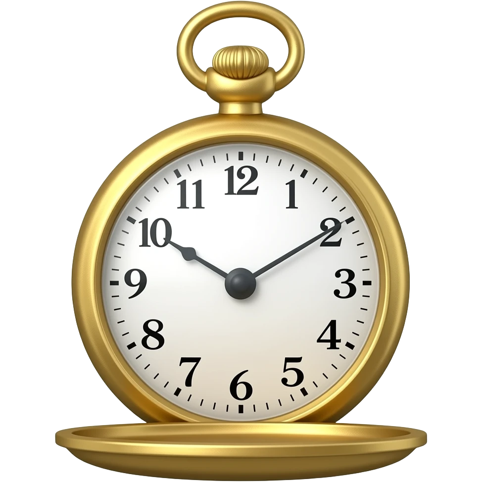 карманные часы на которых двигается стрелка emoji