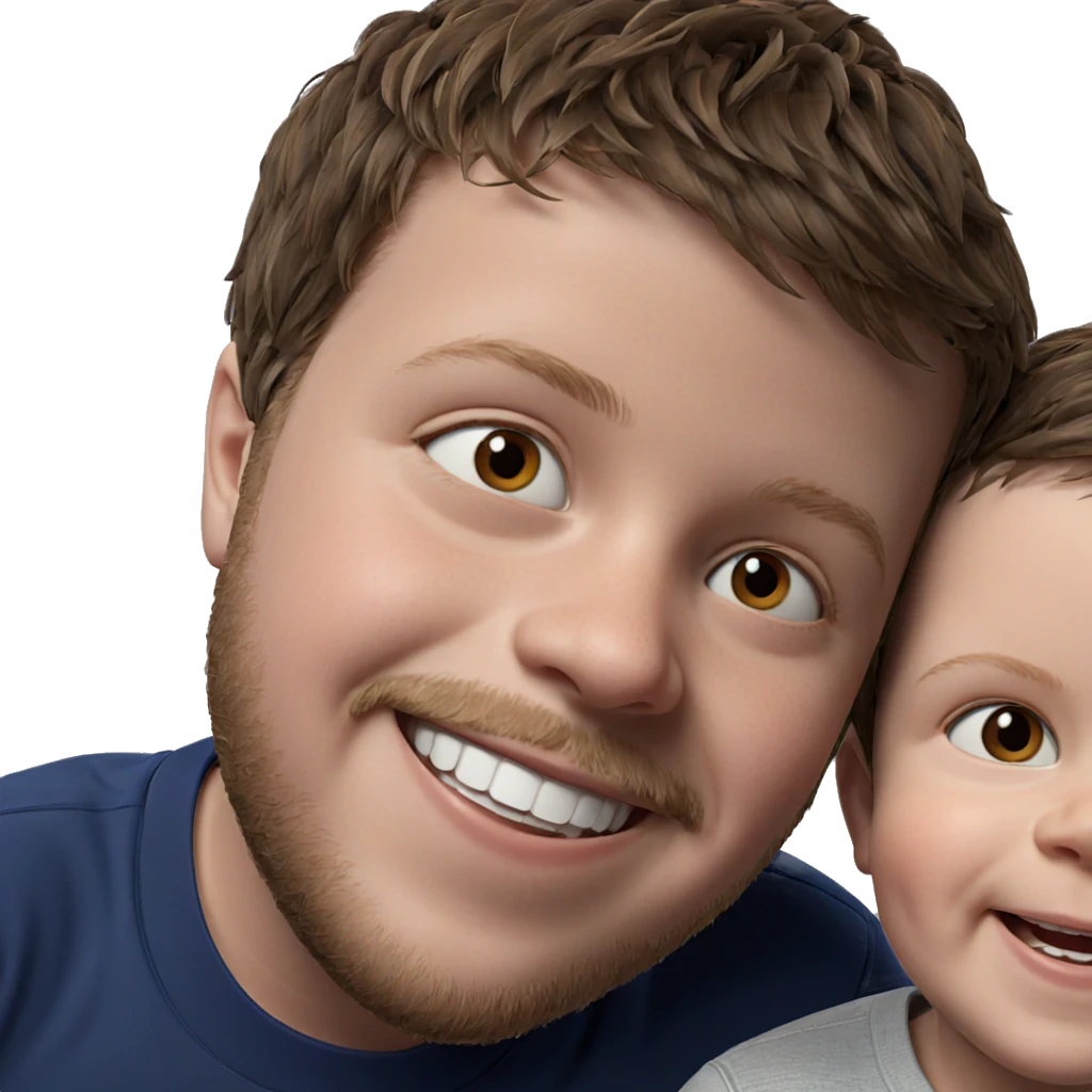 smiling boy with brown hair emoji