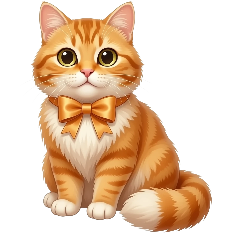Cat with bow emoji
