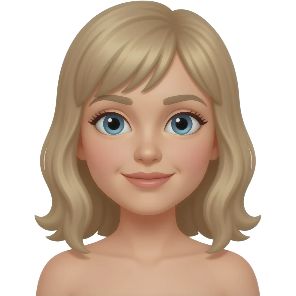 nude girl with vulva emoji