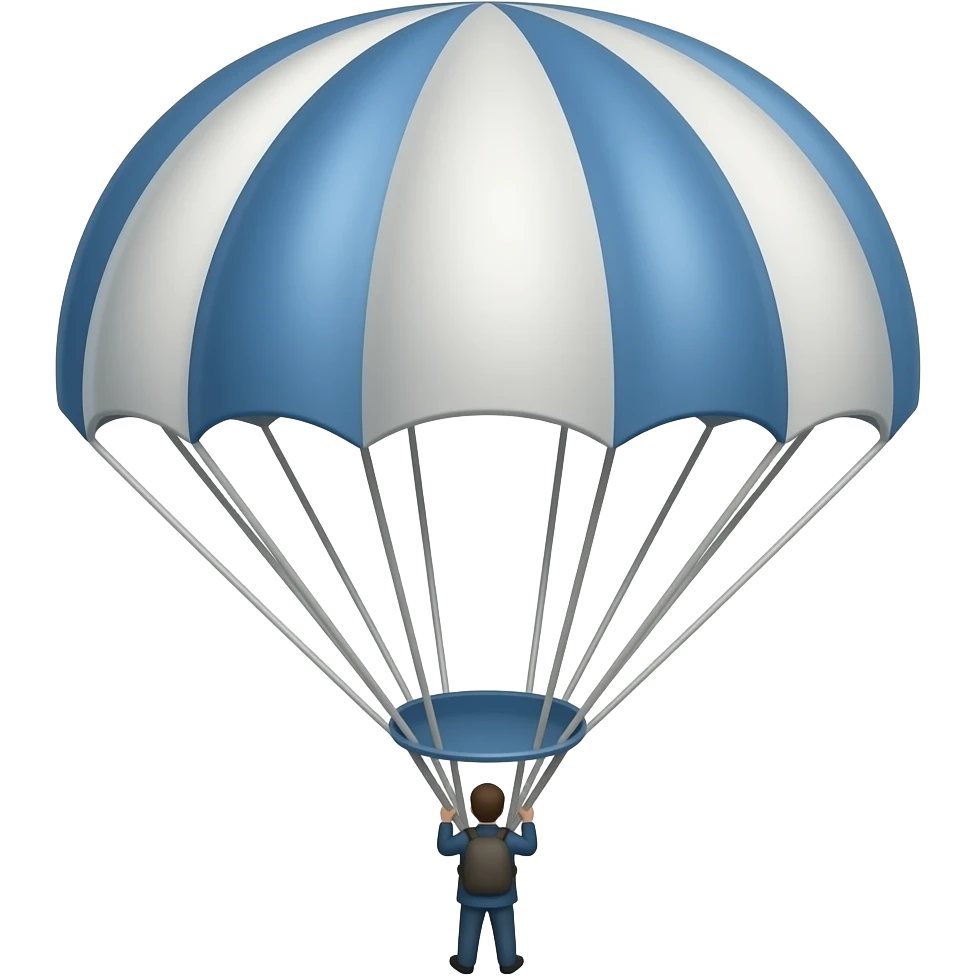 Parachute ascensionnel emoji