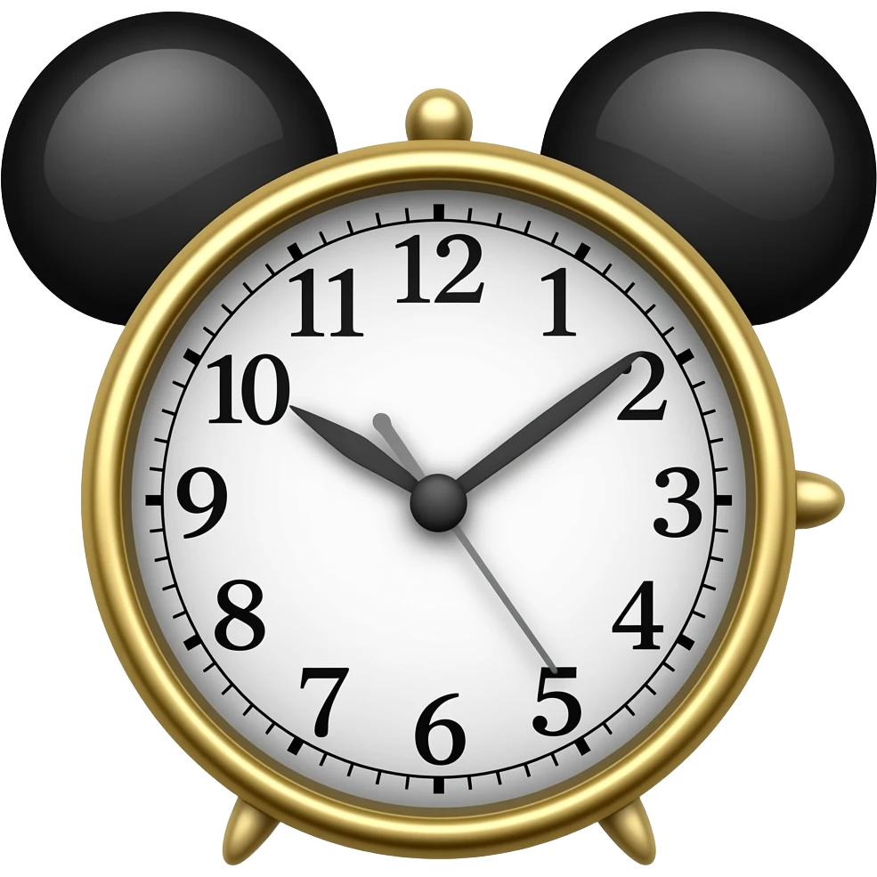Disney clock emoji