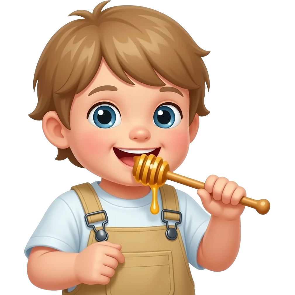 kid eating Honey emoji