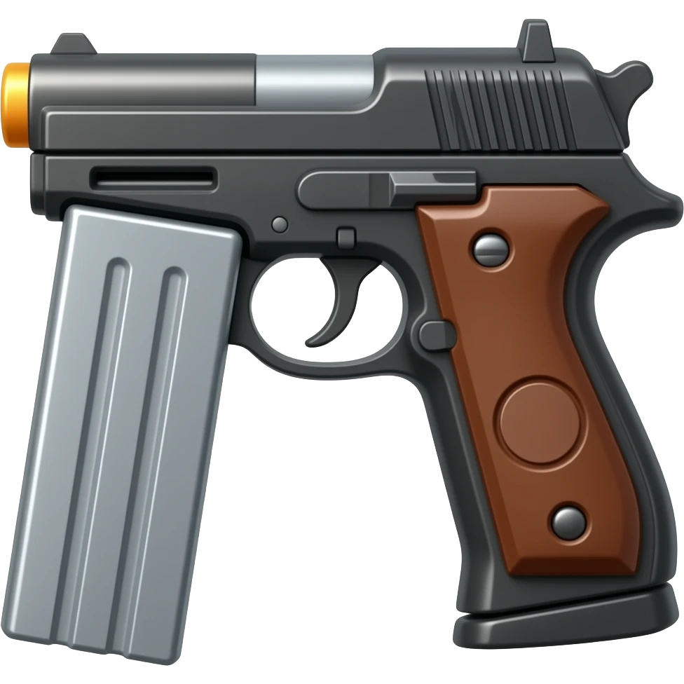 Gun tall mag emoji