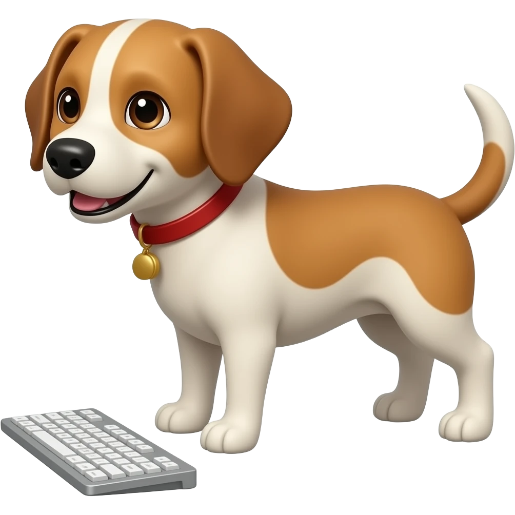 Dog and keybord emoji