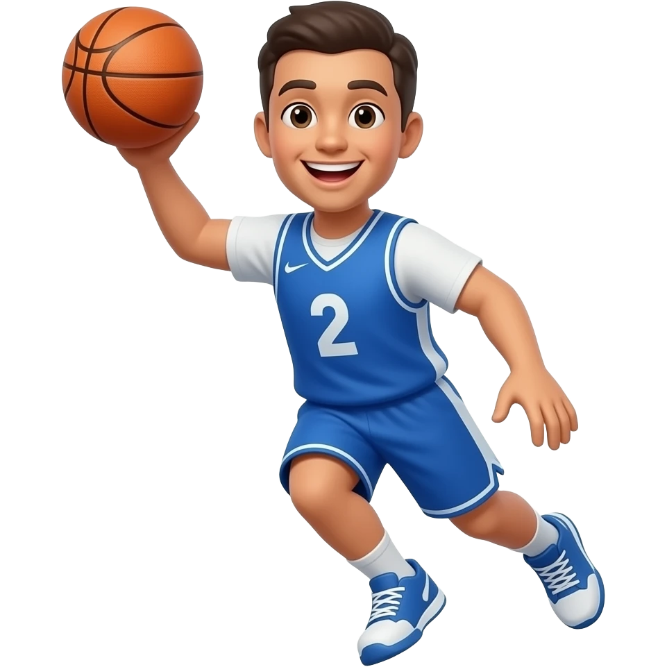 very happy basketball emoji