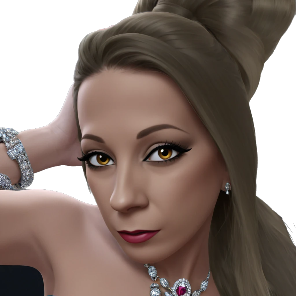 elegant girl with jewelry emoji