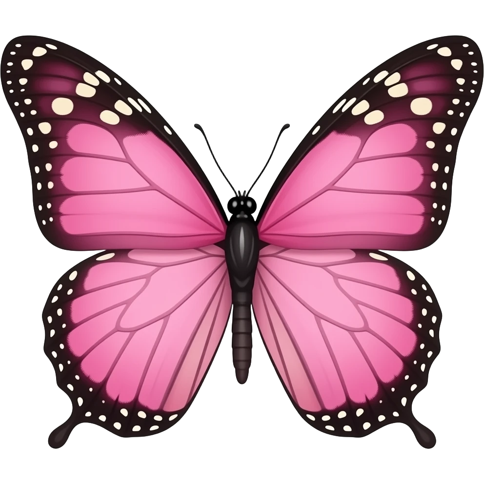 Mariposa rosa emoji