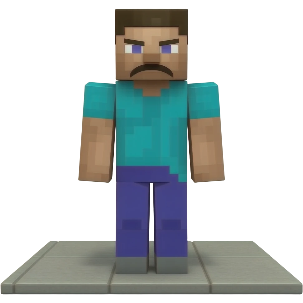 Minecraft Steve in the infamous peter Griffin dead on the sidewalk meme emoji
