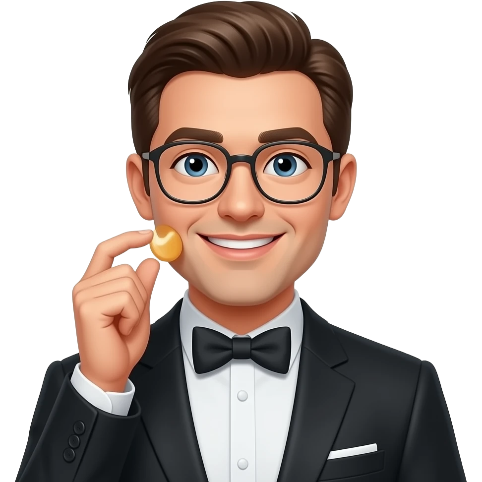 Playful flirting elegantly emoji