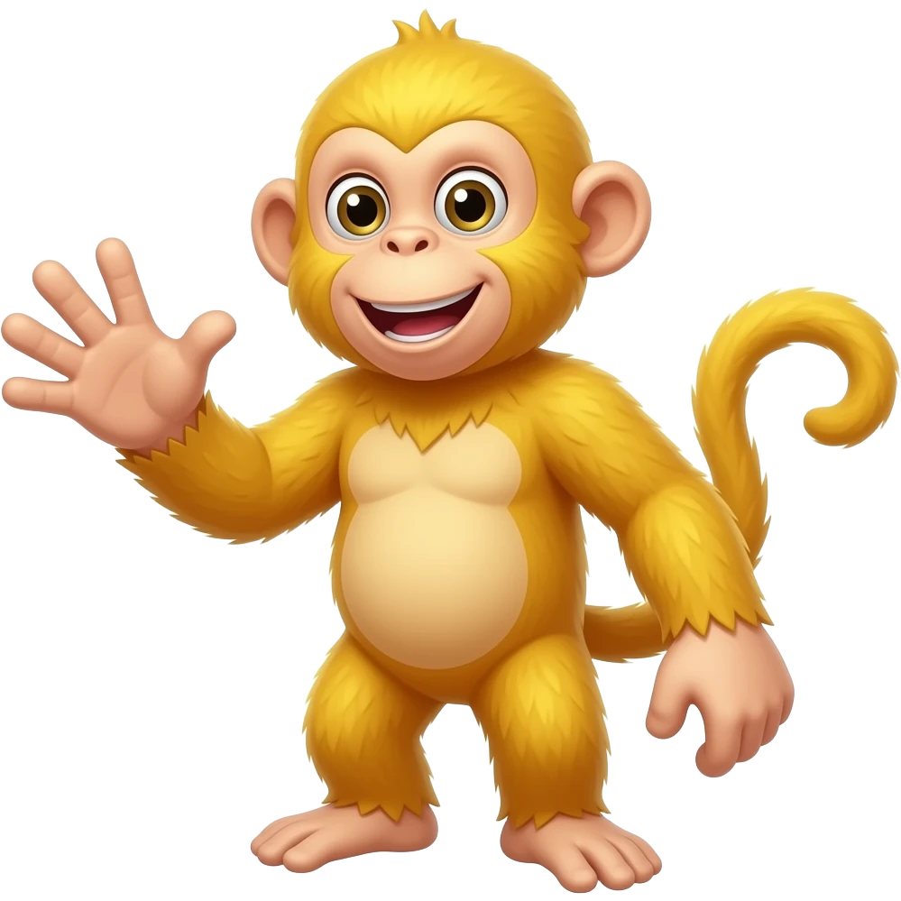 a yellow monkey monkey saying fuck off emoji