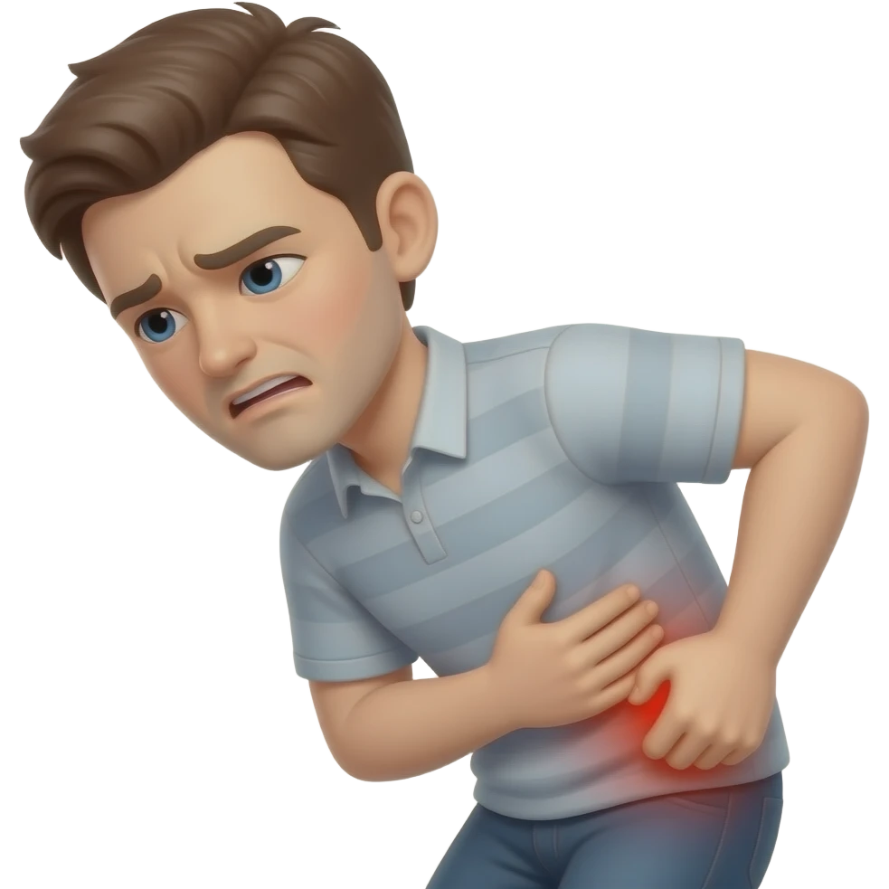 Crazy Back pain emoji