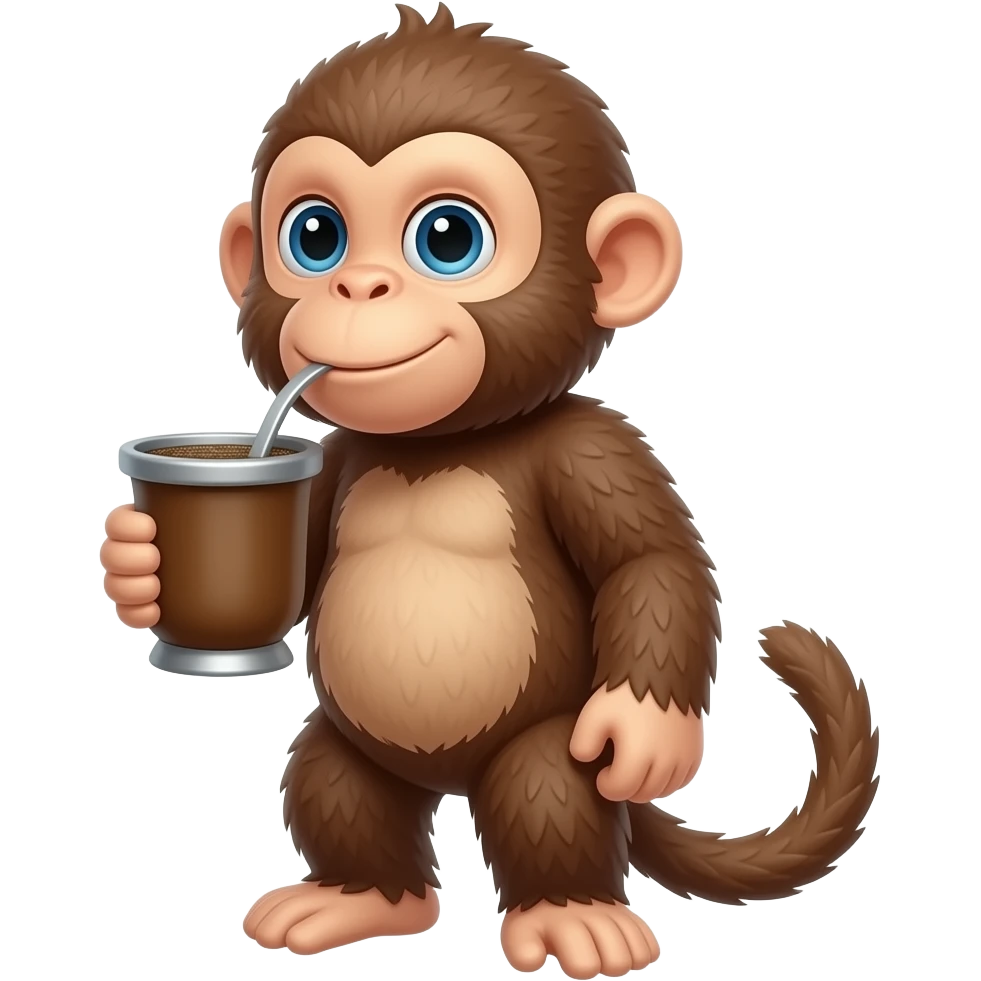 mono tomando mate argentino emoji