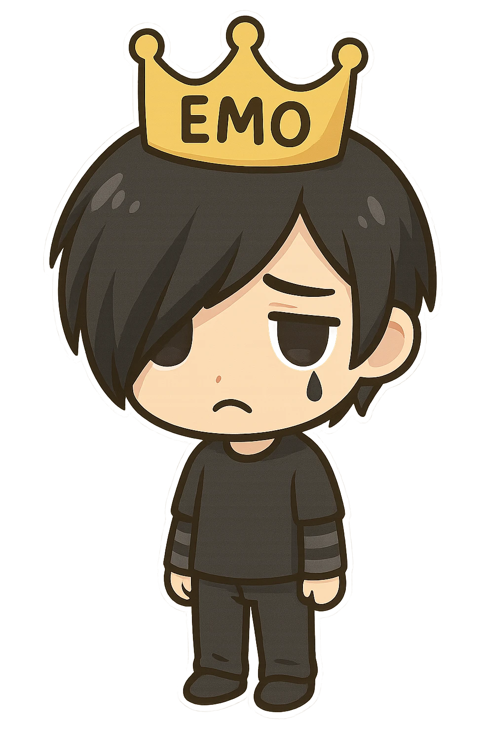 emo crown, remove background emoji