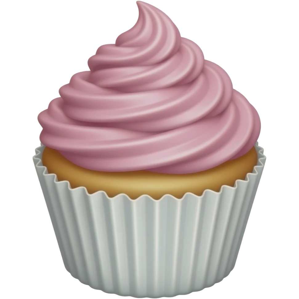 Cupcake with pink icing emoji