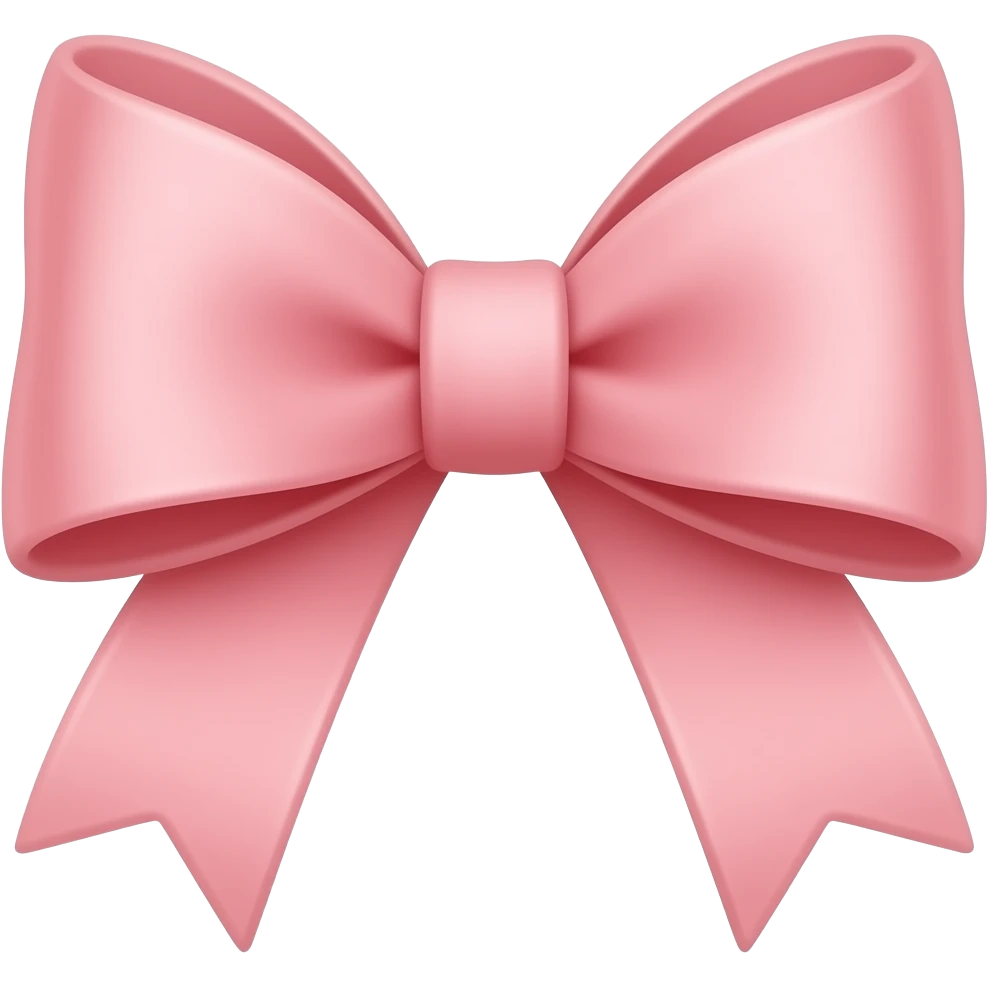 Fiocco rosa antico emoji