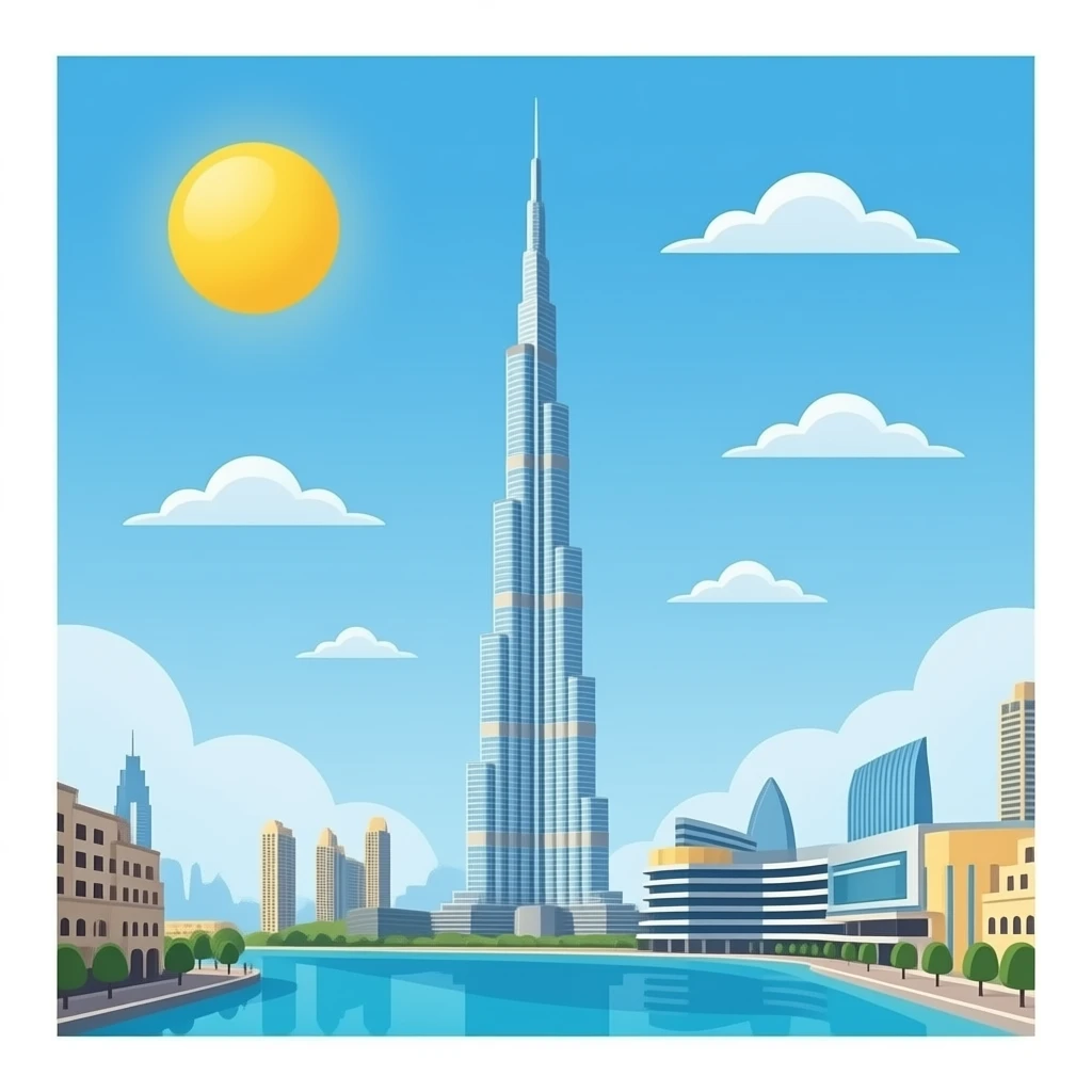 burj khalifa alone emoji