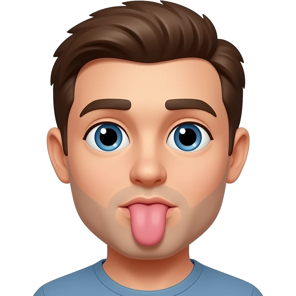 Bouche d'une personne qui suce un zizi emoji