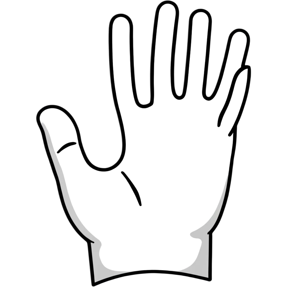 hand waving emoji