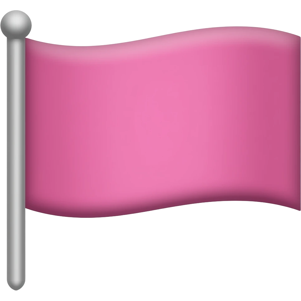 Pink flag emoji