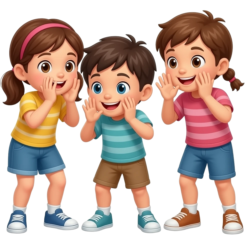 kids playing hide and seek emoji