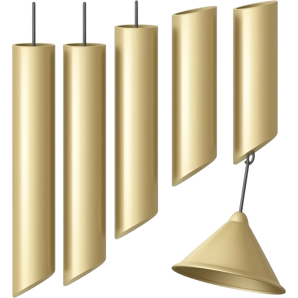 wind chimes with 1 paper furin emoji