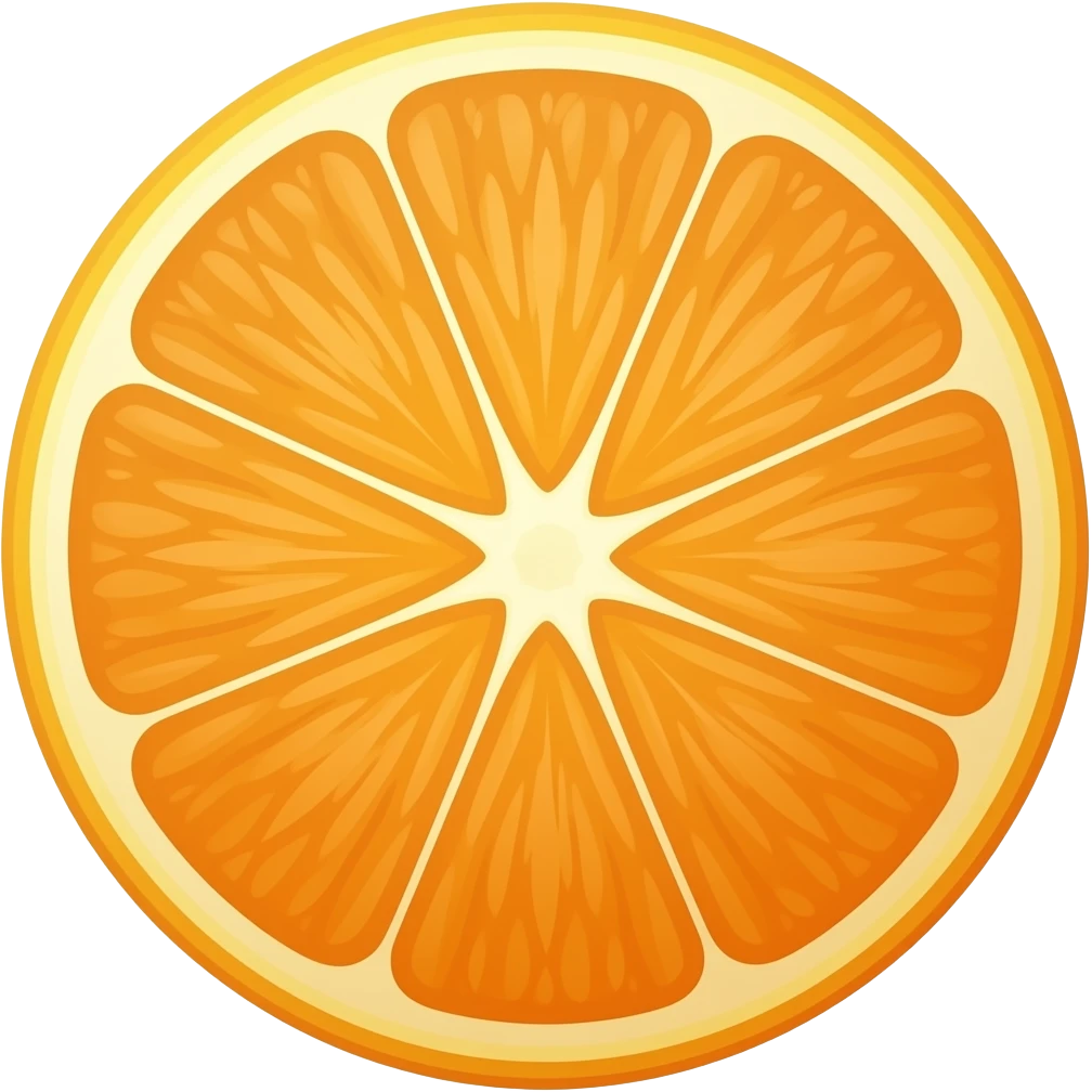 Tangerine emoji