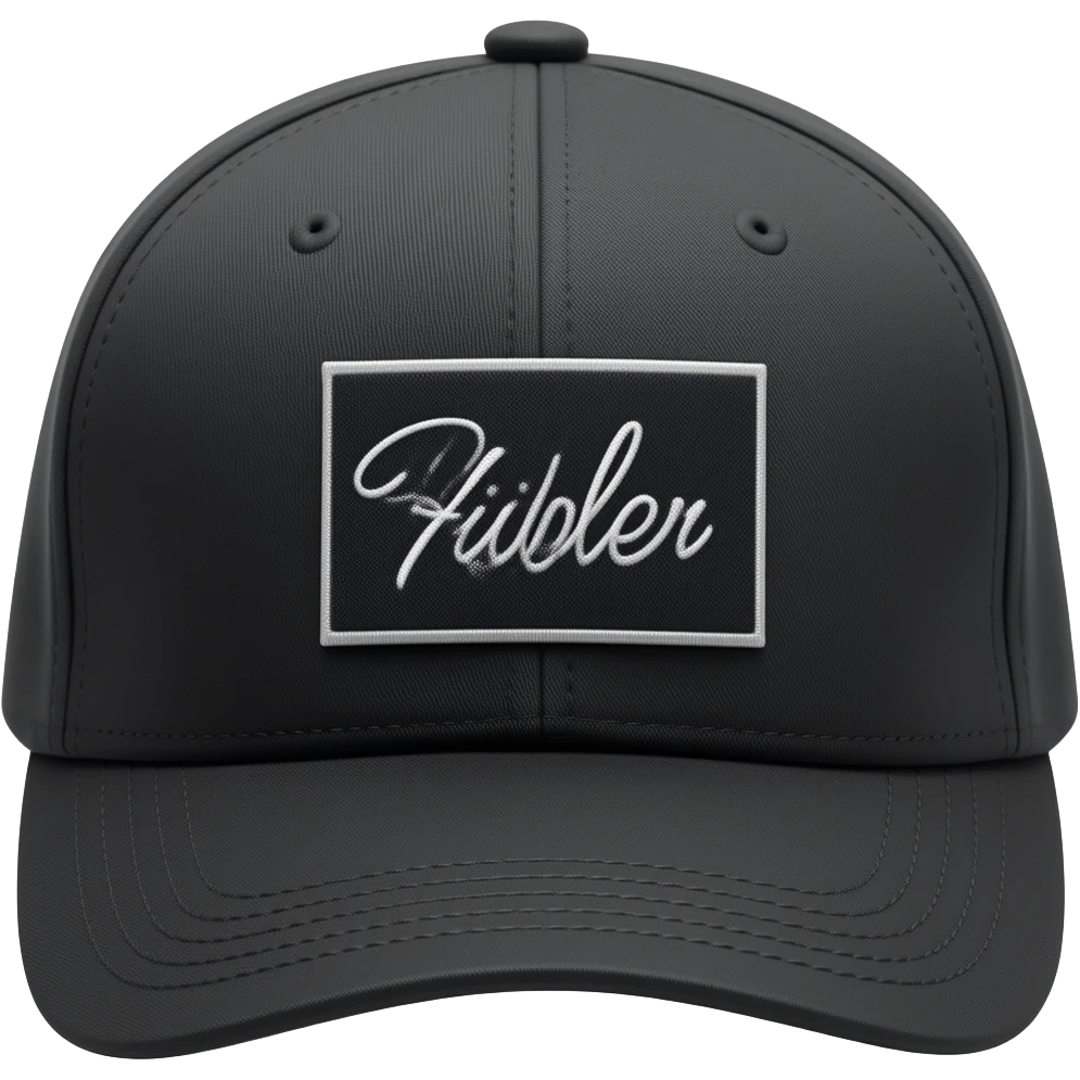 A stylish black Brixton fiddler designer cap newsboy’s cap, separated emoji