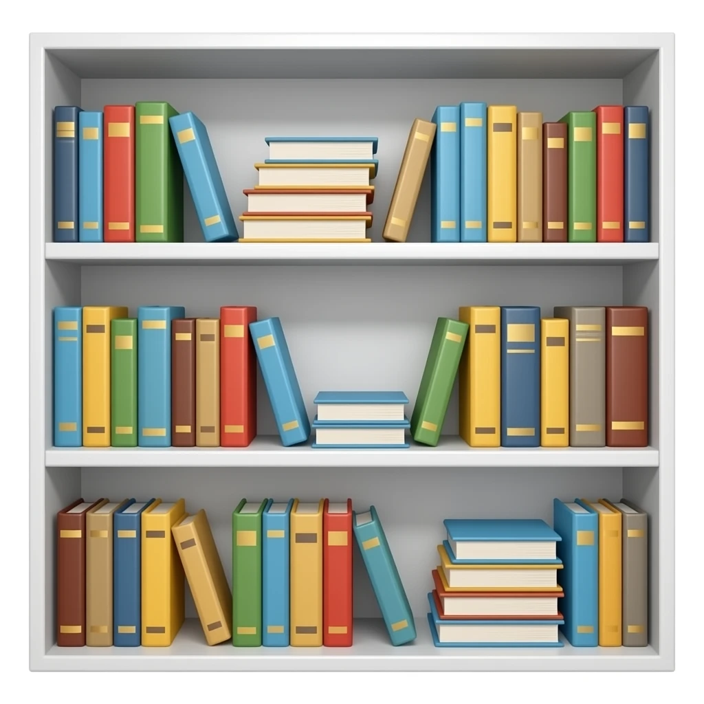 Shelves with Books emoji