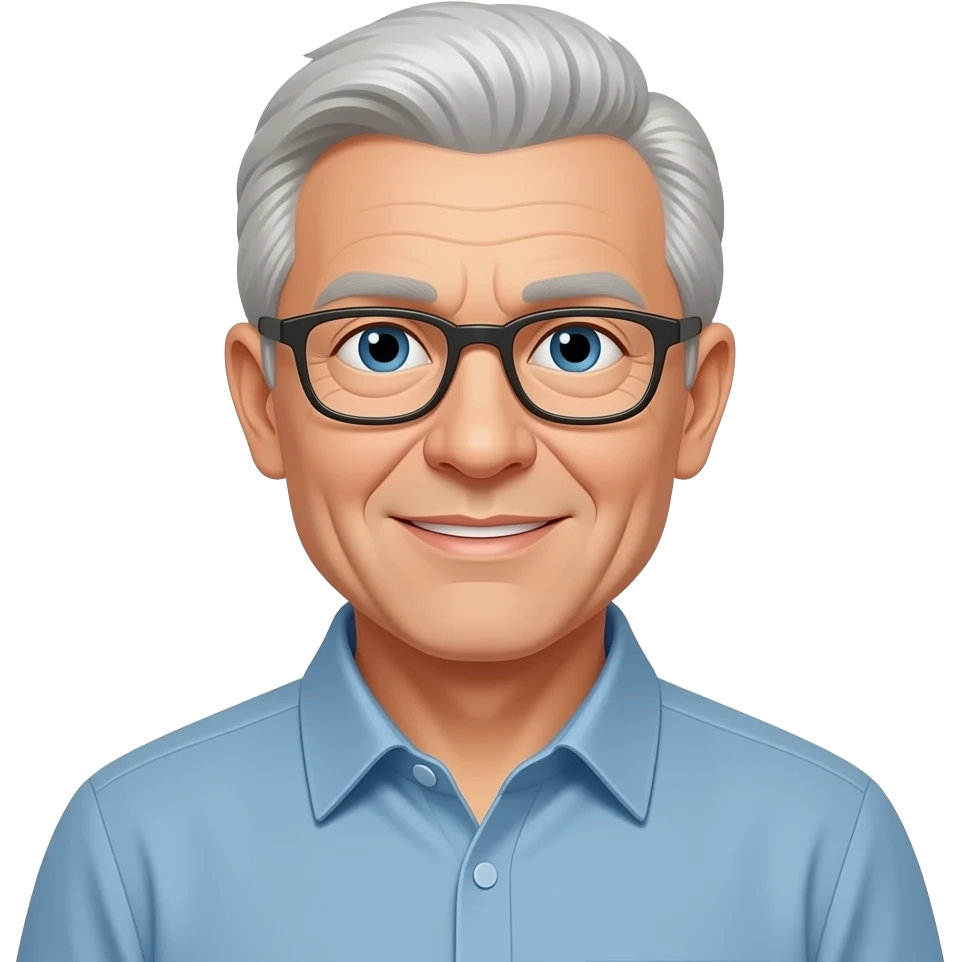 Caucasian seventy five years old emoji