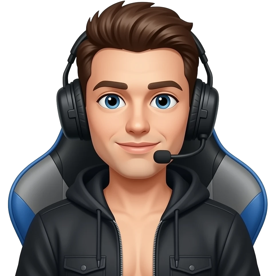 twitch streamer clavicular on a leader chair emoji