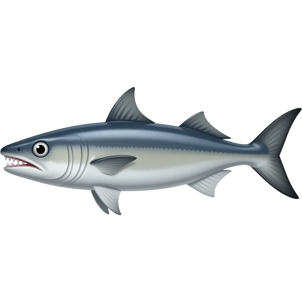 Barracuda de lado agresiva emoji