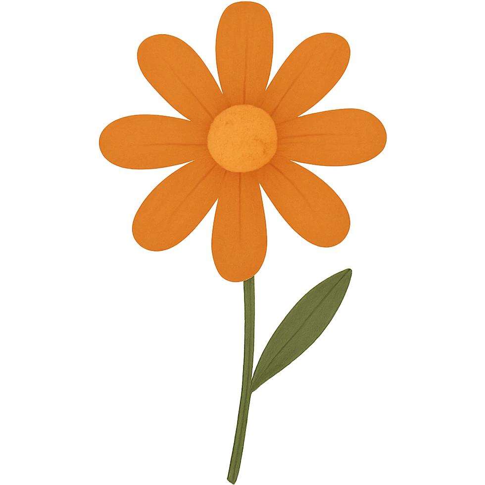 Remove the background, keep only the simple flower in the image, transparent background. emoji