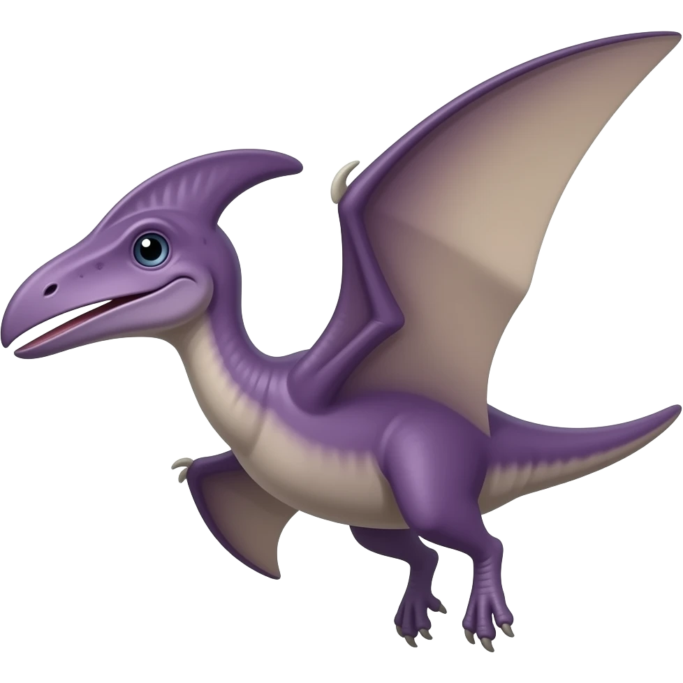I won't oregnal purpule Pteranodon  emoji 2018 1.30 unicode ios emoji