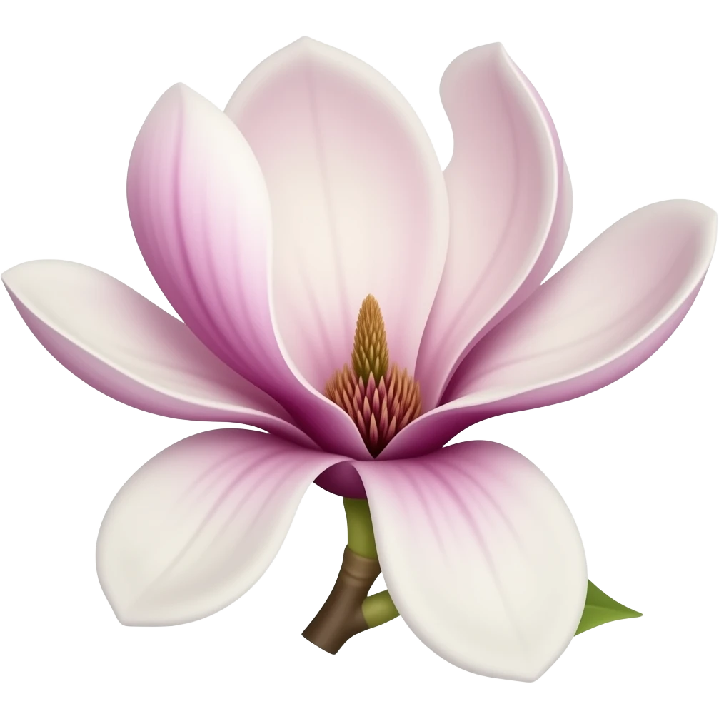 Magnolia flower blooming emoji