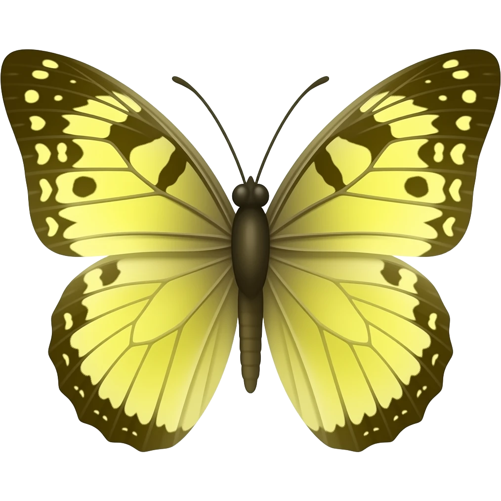 Mariposa amarrilla emoji