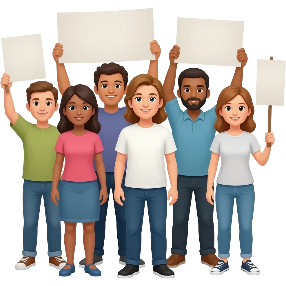 manifestacion grupal emoji