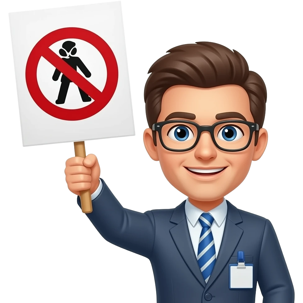 manifestaciones de no trabajar emoji